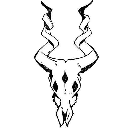 innohcolors logo, skull version